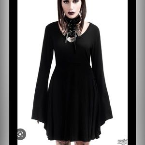 Killstar spyda lace up dress